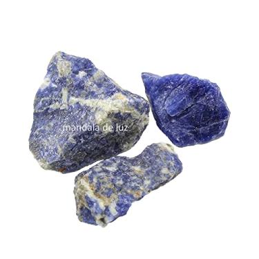 Imagem de Kit 3 Pedras Brutas de Sodalita Cristais Naturais