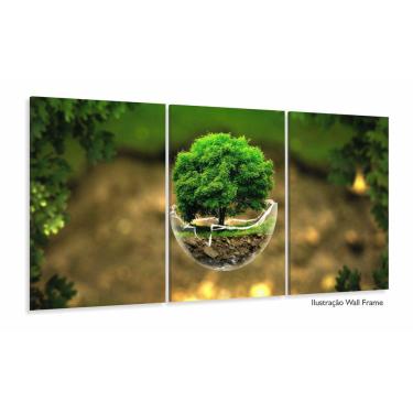 Imagem de Quadros Decorativos Natureza Hd 120x60 3 peças em Tecido