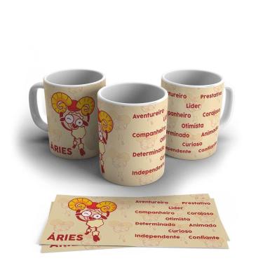 Imagem de Caneca Personalizada Cerâmica Signo Áries 325ml