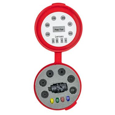 Imagem de Hamskea Kit Insight Super Deluxe Peep (inclui caixa, 6 aberturas/ferramenta, 4 lentes e estojo), preto