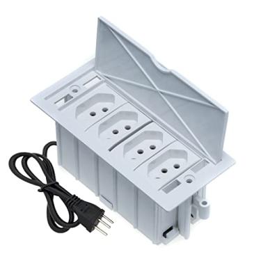 Imagem de Caixa De Tomada 4 Blocos 4 Tomadas 20A Branco