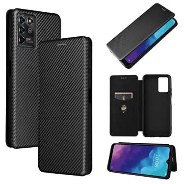 Imagem de For ZTE Blade V30 Vita Carbon Fiber Texture Horizontal Flip TPU + PC + PU Leather Case with Card Slot