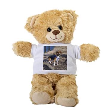 Imagem de Alert Beagle Teddy Bear, Gift Stuffed Animal, Plush Teddy Bear with Tee, Welcoming Baby Gift, Gift for Her, Gift for Newborn, Cute Birthday Christmas Basket Gift Idea