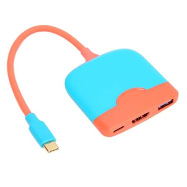 Imagem de Adaptador tipo C para HDMI, adaptador multiporta AV digital USB C 4K HD com porta USB 3.0 e porta de carregamento rápido PD, para para S20, S10