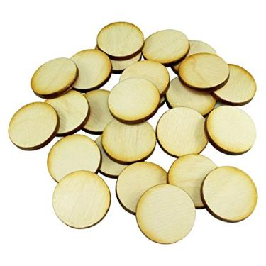 Imagem de LITKO Bases de jogo de guerra em miniaturas, circular de 25 mm, compensado de 3 mm (25)