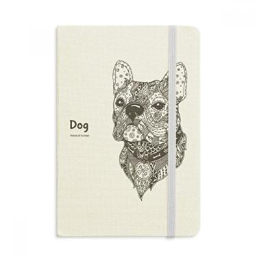 Imagem de Caderno de Diário Clássico com Capa Rígida de Tecido Oficial da Paint Run Dog Friend Company