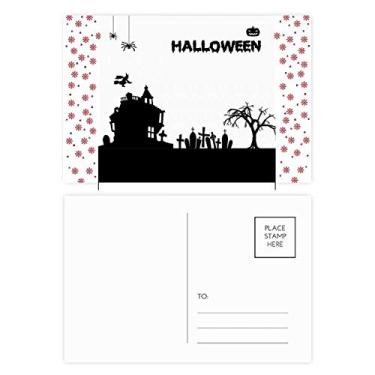 Imagem de Árvores Feliz Fantasma Fear Halloween Natal Flor Celebração Cartão Postal Cartão Bênção