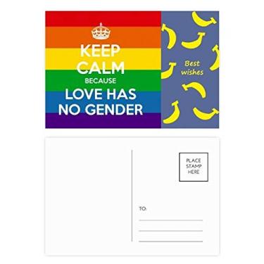 Imagem de Conjunto de cartões postais Rainbow Gay LGBT Banana LGBT Lado de agradecimento 20 peças