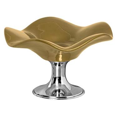 Imagem de Fruteira Gr Pé De Alumínio Ceramicas Pegorin Bronze