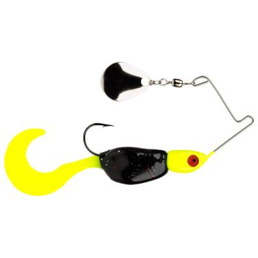 Imagem de Strike King Iscas Mr. Crappie Spin Baby Isry, 3,5 g, gancho #4, smoking preto chartreuse, pacote com 1