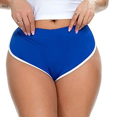 Imagem de Calças curtas de dança de ioga femininas shorts esportivos de verão atlético ciclismo caminhadas esportes calças quentes, roxo, XGG (C 11 cm)