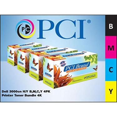 Imagem de Cartucho de toner premium compatível com impressora a laser Dell3000cn-HY4PK, preto, magenta/ciano/amarelo