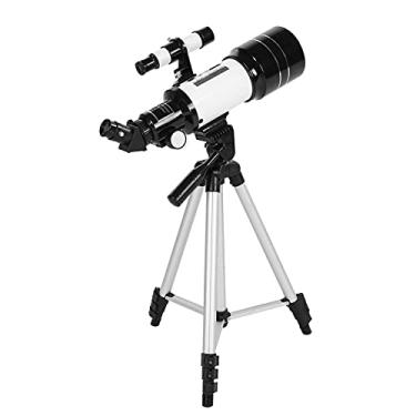 Imagem de Telescópio Telescópio monocular de alta potência 150X, luneta de refrator astronômico de 70 mm com 5 × 24 Finder Scope Tripé Moon Filter 3X Lente Barlow para observação de estrelas, observação de