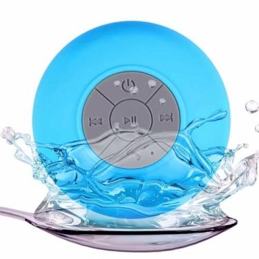 Imagem de Caixa de Som Bluetooth Resistente A Agua Com Ventosa Para Banheiro e Área Externa Piscina Caixinha para Banho Premium Cores Variadas AlphaDomus