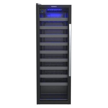 Imagem de Adega de Vinhos Venax 50 Garrafas Piubella Preto Porta Invertida