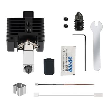 Imagem de CIADAZ Kit Hotend de extrusora atualizado V2.0 para Bambu Lab X1C P1P Cabeça de extrusão com bico de aço endurecido de 0,4 mm Aquecedor cerâmico para impressão 3D rápida e estável em alta temperatura