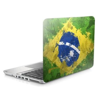 Imagem de Skin Adesivo Protetor Para Notebook 13,3" Bandeira Do Brasil D1 - Skin
