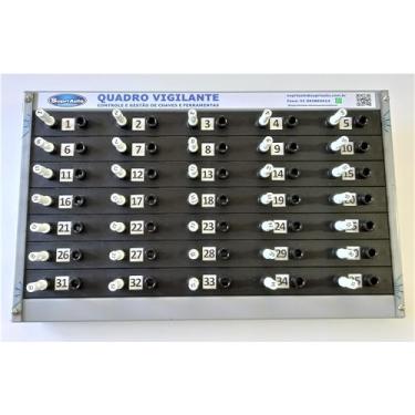 Imagem de SUPRIAUTO, Claviculário Porta Chaves Quadro Vigilante Para 35 Chaves