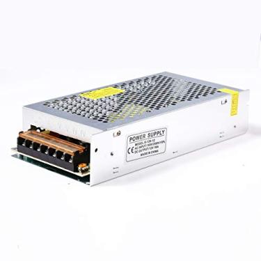 Imagem de Fonte de alimentação chaveada regulada universal (SMPS) 12 V 10 A CC 120 W, CA 110 V/ 220 V para DC 12 V 10 amp para CFTV, rádio, projeto de computador, luzes de LED, impressora 3D