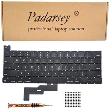 Imagem de Pardarsey Teclado de substituição compatível com MacBook Pro 13 polegadas A2338 2020 2022 layout dos EUA + parafusos de teclado + chave de fenda