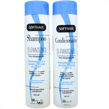 Imagem de Shampoo e Condicionador D-Pantenol Pró Vitamina B5 Restabelecimento, Fortalecimento e Resistência dos fios 300ml