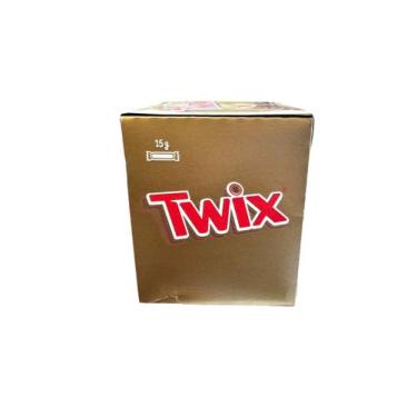 Imagem de Chocolate Twix 15G C/ 300 Unidades Caramelo =Kit 10Cxs - Mars