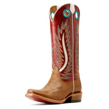 Imagem de Ariat Bota feminina P28400_w_Foo Western, Bolero Vermelho/Dulce De Leche, 34