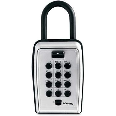 Imagem de Master Lock Lock Box 5422D Set Your Own Combination Push Button Portable Key Safe, 8,5 cm de largura (pacote com 4, portátil)