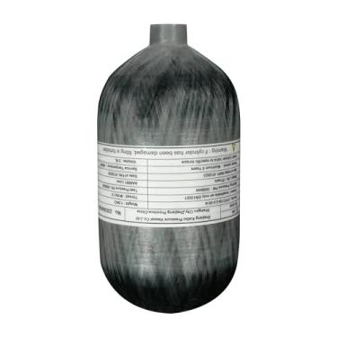 Imagem de TUXING 4500Psi 2L 122Cu em 2000CC Fibra de Carbono Cilindro Composto de Alta Pressão, Tanque de Mergulho, Tanque de Ar Pcp para Mergulho Profundo Snorkeling Esportes Aquáticos