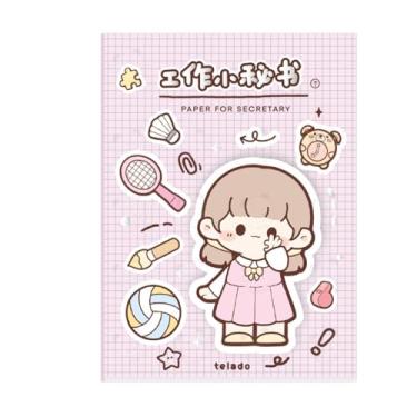 Imagem de Joucien Caderno de caderno de desenho animado com plano mensal anual - vida esportiva