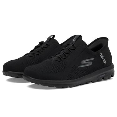 Imagem de Skechers Tênis feminino Go Walk Travel Milan Hands Free Slip-ins, Preto, 41