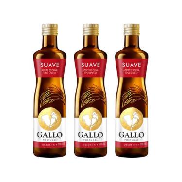 Imagem de Kit Azeite De Oliva Gallo Tipo Único - 3 Unidades Com 500ml Cada