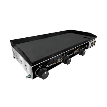 Imagem de Chapa Chapeira Lanches 3mm em INOX Ludinox Comercial 80x40 Premium