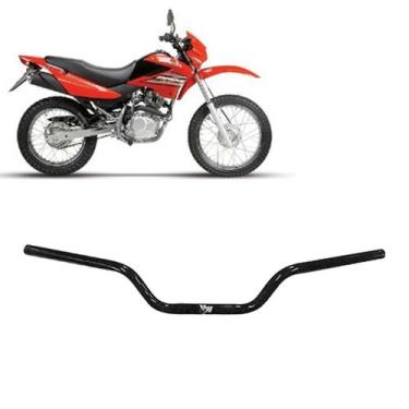 Imagem de Guidão Nxr Bros 150 2000 2001 2002 2003 2004 Original Preto - MA Motos