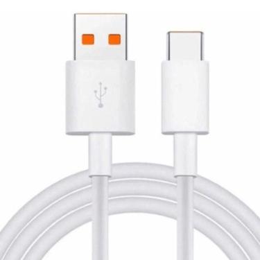 Imagem de Cabo Tipo C Reforçado Branco 1 Metro Para Nokia C20 - Mdm