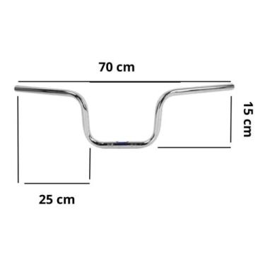 Imagem de Conjunto Guidão Titan 150 2022 a 2023 Pezinho Manoplas Rosca Interna D