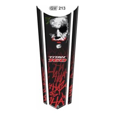 Imagem de Adesivo Titan 160 Gravata Resinada Coringa Joker - Gv213 - Resitank