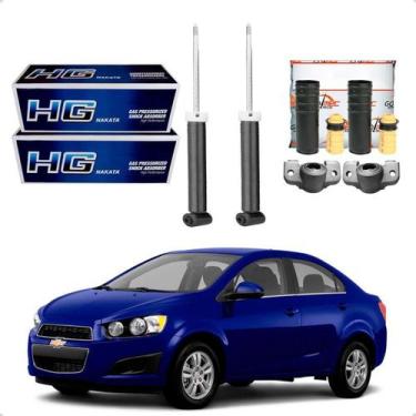 Imagem de Kit Amortecedor Traseiro Sonic Sedan 1.6 2012 A 2014 - Nakata