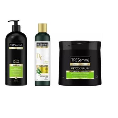 Imagem de Tresemme Detox Capilar Shampoo 670ml /condicionador 400ml E Máscara 40