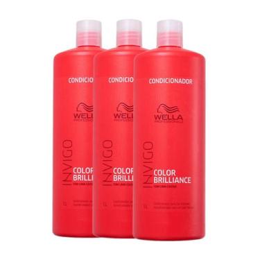 Imagem de Kit 3 Color Brilliance Condicionador 1L - Wella - Wella Professionals