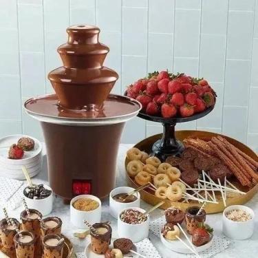 Imagem de Mini Cascata De Chocolate Fondue Eletrica 110w Lançamento - FONTE FOND