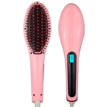Imagem de Escova mágica alisadora 230º rosa - HPL, Rosa, Bivolt