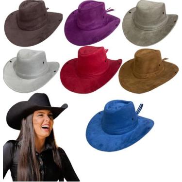 Imagem de Chapéu Country Ana Castela Boiadereira Rodeio Cowboy Sertanejo Vaqueja