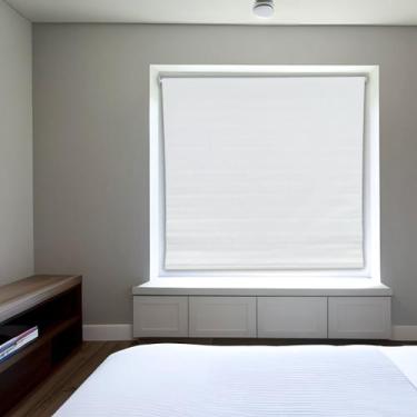 Imagem de Persiana Rolo Blackout Branca 120 (L) x 220 (A) cm 100% Escuro Cortina