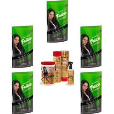 Imagem de Hene Em Gel Rena Preto Cafe 05x180gr Pouch+Brilho Magico Agua de Arroz