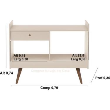 Imagem de Aparador 4064 Plus Perola - Comprar Moveis para sua Casa - j.b. bechar