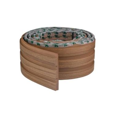 Imagem de Painel Ripado Laminado Madeto Em Eva Meu Rodapé Autocolante