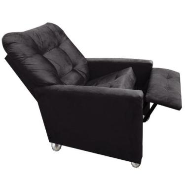 Imagem de Poltrona do Papai Reclinável Sabrina - Moveis Aguias, PRETO