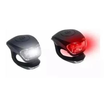 Imagem de Pisca Farol Sinalizador Refletor Dianteira e Traseira P/ Bike Tsw