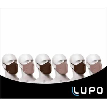 Imagem de Mascara lupo kit 6 unidades cor nude e marrom